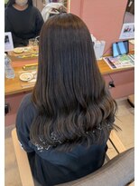 ソトエアンドマーブ 久喜店(SOTOE&marbb)&nbsp;オリーブベージュ、ゆるふわ巻き