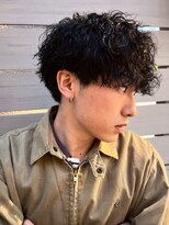 ツイストスパイラル波巻きパーマスパイラルパーマパーマメンズ