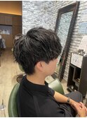 ラフ×ナチュラルな束感シャドウパーマ