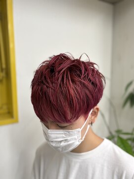 メンズ束感マッシュ