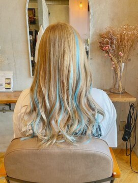 ラグシス ザ ヴィンテージ(LUXIS THE VINTAGE) 【シールエクステ】ペールブルーハイライト