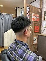 アールズ ヘア(R's hair)&nbsp;MEN’S HAIR/ブルーブラック/フェザーパーマ/ 印西　印西市