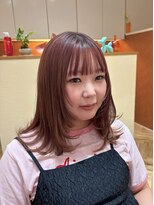 ウルカミバイディライト(ULCAMI by Delight)&nbsp;顔周りレイヤー×ピンクブラウン