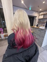 サンドレオ 新宿店(sand Leo)&nbsp;ミディアムレイヤーカット/髪質改善/韓国/前髪/新宿/ブリーチ