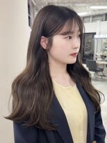 ガーランドウメダ(Garland umeda)&nbsp;オリーブカラー、ロングヘア　担当　垣内　7023