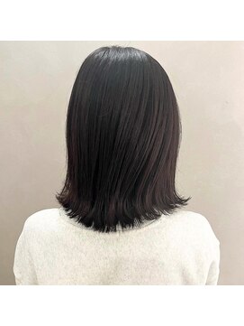 アンドワン 自由が丘(&ONE) ミディアムヘア+ラベンダーグレージュ