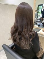 リレ(rire) ベージュブラウン×ロングレイヤー