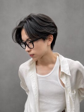 アースコアフュールボーテ 新潟中野山店 (EARTH coiffure beaute) センターパート_韓国ヘア_シャドウパーマ_メンズ