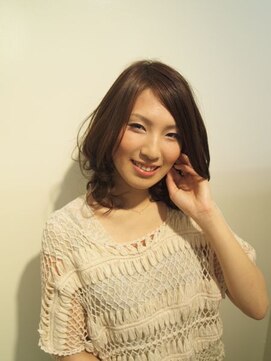 ピエドプール(PiED DE POULE) エアリーで大人感UP!!sweetミディ♪