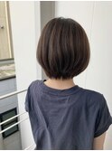 ショートヘア×縮毛矯正×ハイライト