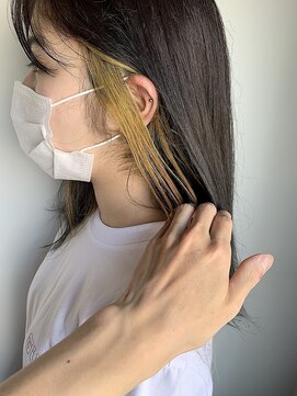 イズ(iss) #イエロー #インナーカラー