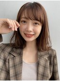 【GARDEN荒井夏海】ふんわり鎖骨ボブ×シースルー前髪