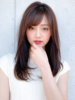 アグノス 青山(Agnos) 小顔カットロングレイヤー♪セミウェットウェーブオリーブカラー