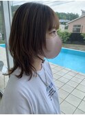 似合わせウルフカット×ベージュカラー【大分】