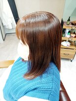 トラリ ヘアーメイク(Torali hair make) 秋らしいオレンジカラーロングヘア