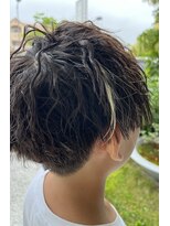 ラバフロー 小野原店(LAVA FLOW) ツイストパーマ+チャイルドカット（小学生）+ゴールドエクステ