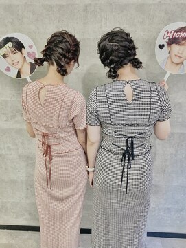 オズ 梅田店(OZ) 双子ヘア×ツインお団子アレンジ♪♪