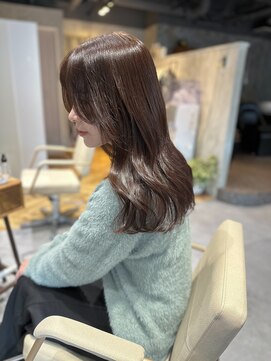 エッセ 大阪梅田茶屋町店(esse) 【ブリーチなしダブルカラー】透明感ベージュ