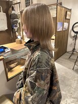 へアサロンアンドカフェガーデン(hair salon&cafe GARDEN)&nbsp;ダブルカラー/ケアぶ/ミルクティーベージュ