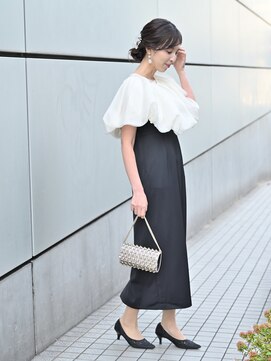 マイクローゼット(my closet) バルーンヘムラインドレス