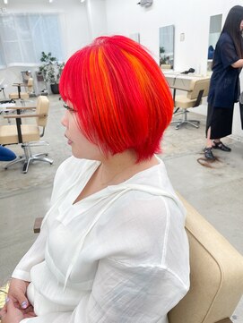 ニュート(Neut ) ハイトーンレッド/オレンジイエローデザインカラー/ケアブリーチ