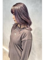 アコ(Aco)&nbsp;★ブルーベリーバイオレット系ハイライトデザイン★