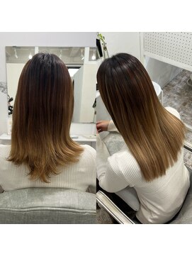 ハイエクステンション 京都駅前店(Hi-Extension) グラデーションベージュ@dresser___179