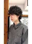 プードル波巻きスパイラルパーマ【大名/パーマ/メンズカット】