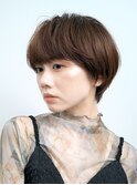 ミニウルフレイヤーカット顔周り前髪韓国ショートボブ512