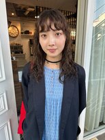 トレンチ(TRENCH)&nbsp;クセ毛風パーマ レイヤー 前髪 ミディアム トリートメント