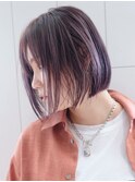ミディアムボブおくれ毛前髪カット_ba351641