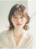 【肩レングスの小慣れたロブ】