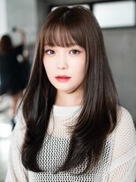 エインアンリー 明治神宮前(AIN.ANLY.)&nbsp;◎デジタルパーマミディアムヘアコテ巻き風パーマ縮毛矯正韓国風