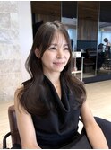 AFLOAT銀座韓国風レイヤーカット割れない前髪顔周りカット 29