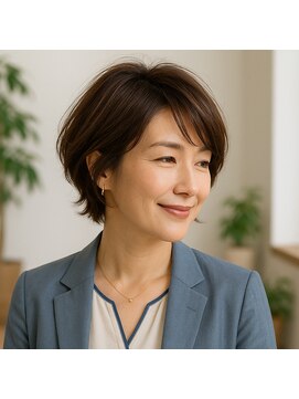 スープレックス ヘアーデザイン(SOUPREX HAIR DESIGN) 美フォルム大人ショートボブ　20代 30代 40代 50代 60代　ボブ