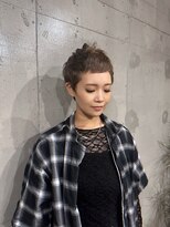 オルガ(olga)&nbsp;大人かわいい　ベリーショート　ハイトーン　ダブルカラー