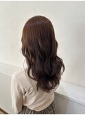 11.5秋カラー×巻き髪暗めカラー