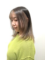 ヘアースタジオ ゼン カロン(Hair studio Zen kalon)&nbsp;チャコールグレージュ×ハッシュカットアンブレラカラー30代40代