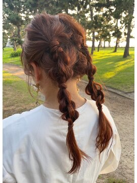 リタ 枚方(Rita) 冬の大人ガーリー◎ツイン編みおろしヘアセット