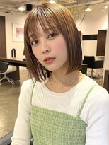 アビー(ABBEY) ボブ前髪なし切りっぱなしボブタッセルボブレイヤーボブ大人ボブ