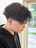 セットが苦手でも大丈夫◎朝ラクになるメンズパーマ (カット込)￥13000