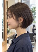 南越谷ショートボブ◎髪質改善カラー透明感スタイル20代30代40代