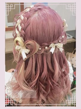 秋葉原コットン ヘアセット専門店 量産型ヘアメ　地雷系ヘア　本人不在の誕生日会