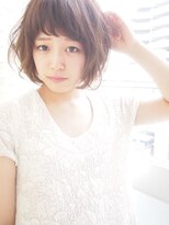 トゥーリ 春日店(tuuli)&nbsp;tuuli☆30代40代ペールベージュ切りっぱなしボブショート　26