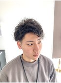 ショートレイヤー  スパイラルパーマ