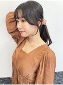韓国ヘア/顔まわりカット/ヘルシースタイル/サイドバング