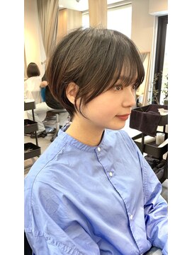 サンド 表参道(sand) ショートボブパーマ20代30代40代イヤリングカラー大人可愛い