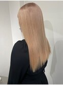3554シルキーベージュシャギーセシルカット艶髪タイトストレート