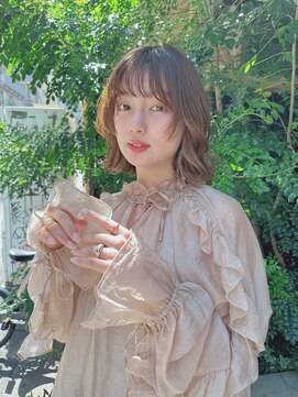 ルービック 梅田茶屋町(Rubik) ニュアンスパーマ/リラックスウェーブ/ミルクティベージュ