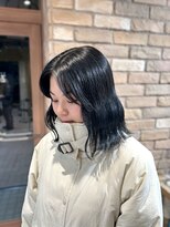 ゼスト 三鷹店(ZEST) 【学割U24】ミディアムボブ×ブルーブラック三鷹/吉祥寺